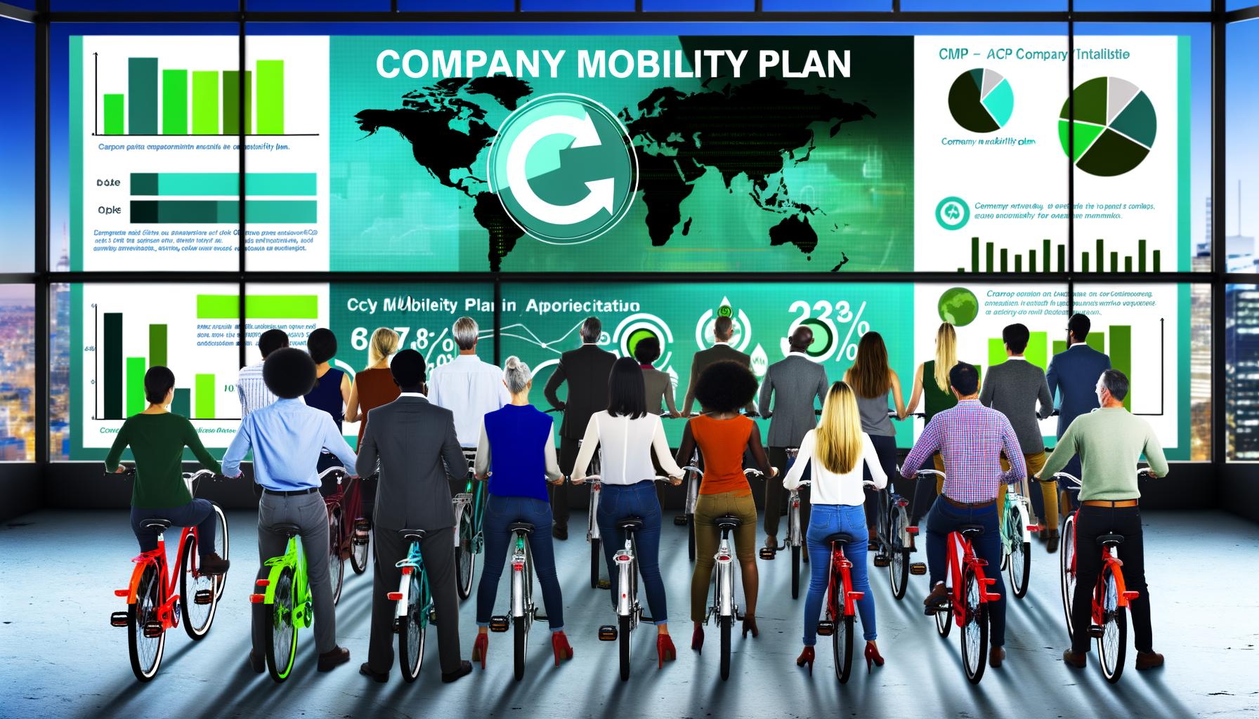 An article discussing the implementation of a Company Mobility Plan CMP by bikes for sustainable and efficient transportation options for employees